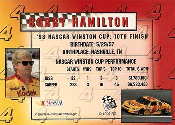 1999 Racing Champions Press Pass #NNO Bobby Hamilton Back