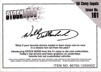 1999 Racing Champions Stock Rods #161 Wally Dallenbach Back