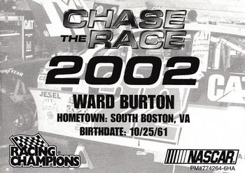 2002 Racing Champions Premier #774264-6HA Ward Burton Back