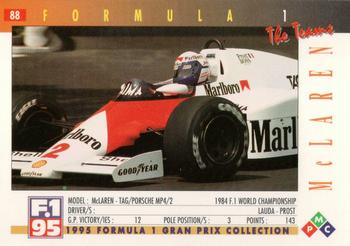 1995 PMC Formula 1 #88 McLaren / TAG Porche MP4/2 Back