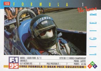 1995 PMC Formula 1 #123 Ligier / Ford JS/11 Back