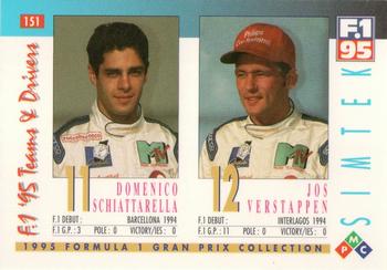 1995 PMC Formula 1 #151 Domenico Schiattarella / Jos Verstappen Back