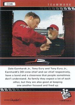 2004 Press Pass Dale Earnhardt Jr. - Blue #C38 Dale Earnhardt Jr. Back
