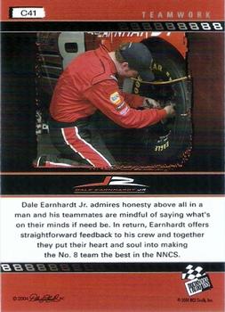 2004 Press Pass Dale Earnhardt Jr. - Blue #C41 Dale Earnhardt Jr. Back