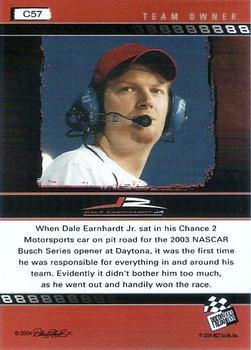2004 Press Pass Dale Earnhardt Jr. - Blue #C57 Dale Earnhardt Jr. Back
