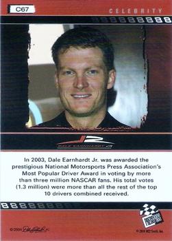 2004 Press Pass Dale Earnhardt Jr. - Blue #C67 Dale Earnhardt Jr. Back