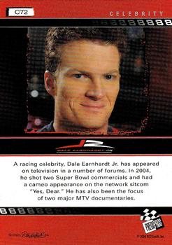 2004 Press Pass Dale Earnhardt Jr. - Blue #C72 Dale Earnhardt Jr. Back