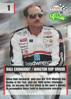 1995 Finish Line - Silver #1 Dale Earnhardt Back