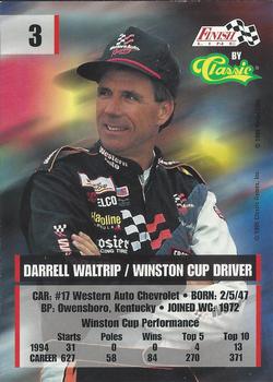 1995 Finish Line - Silver #3 Darrell Waltrip Back