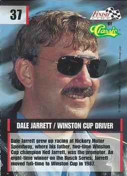 1995 Finish Line - Silver #37 Dale Jarrett Back