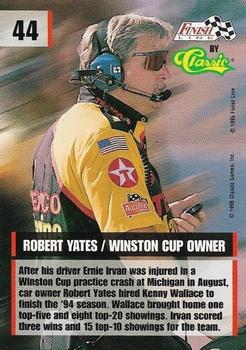 1995 Finish Line - Silver #44 Robert Yates Back
