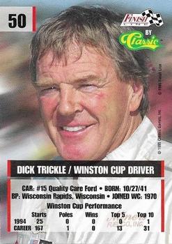 1995 Finish Line - Silver #50 Dick Trickle Back