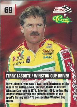1995 Finish Line - Silver #69 Terry Labonte Back