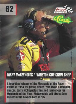 1995 Finish Line - Silver #82 Larry McReynolds Back