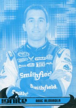 2013 Press Pass Ignite - Color Proof Cyan #1 Aric Almirola Front