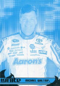 2013 Press Pass Ignite - Color Proof Cyan #38 Michael Waltrip Front