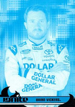 2013 Press Pass Ignite - Color Proof Cyan #47 Brian Vickers Front
