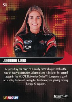 2013 Press Pass Ignite - Color Proof Black #50 Johanna Long Back