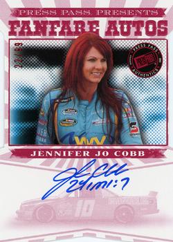 2013 Press Pass Fanfare - Autographs Red Car Shot #FFA-JJC Jennifer Jo Cobb Front