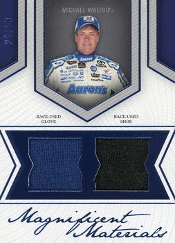 2013 Press Pass Fanfare - Magnificent Materials Dual Swatches #MM-MW Michael Waltrip Front