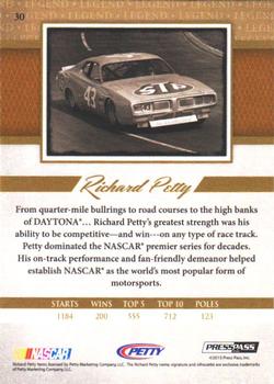 2013 Press Pass Legends #30 Richard Petty Back