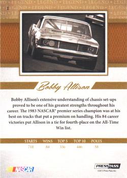 2013 Press Pass Legends - Gold #1 Bobby Allison Back