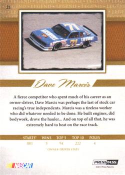 2013 Press Pass Legends - Gold #21 Dave Marcis Back