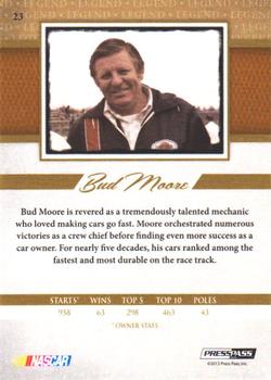 2013 Press Pass Legends - Red #23 Bud Moore Back
