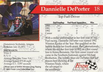 1993 Finish Line NHRA #18 Dannielle DePorter Back