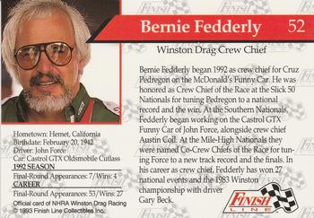 1993 Finish Line NHRA #52 Bernie Fedderly Back