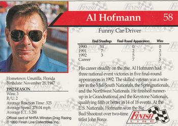 1993 Finish Line NHRA #58 Al Hofmann Back