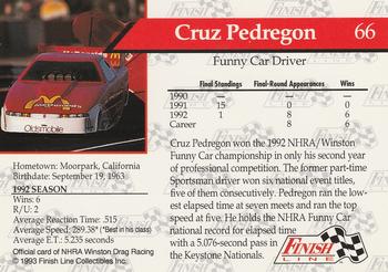 1993 Finish Line NHRA #66 Cruz Pedregon Back