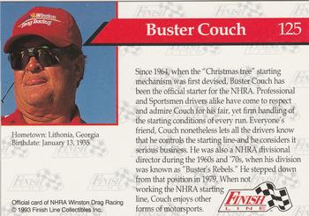 1993 Finish Line NHRA #125 Buster Couch Back
