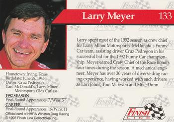 1993 Finish Line NHRA #133 Larry Meyer Back