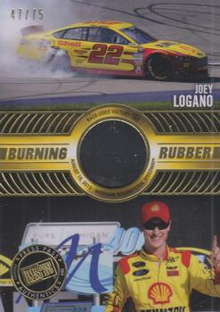 2014 Press Pass - Burning Rubber Gold #BR-JL Joey Logano Front