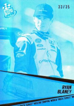 2014 Press Pass - Color Proofs Cyan #58 Ryan Blaney Front