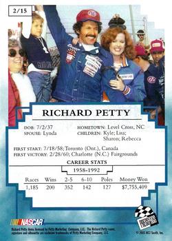 2003 Press Pass UMI Winston Cup Champions #2 Richard Petty Back