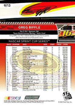 2008 Press Pass UMI Chase for the Sprint Cup #9 Greg Biffle Back