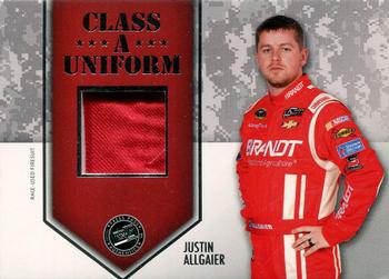 2014 Press Pass American Thunder - Class A Uniforms Silver #CAU-JA Justin Allgaier Front