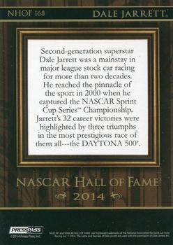 2014 Press Pass American Thunder - NASCAR Hall of Fame #NHOF 168 Dale Jarrett Back