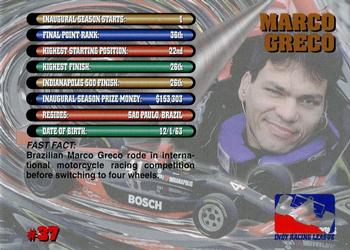 1997 Hi-Tech IRL #37 Marco Greco Back