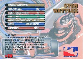 1997 Hi-Tech IRL #26 Stan Wattles Back