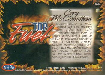 1997 Hi-Tech NHRA - Top Fuel #TF-10 Cory McClenathan Back