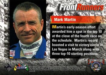 1998 Maxx #93 Mark Martin's Car Back