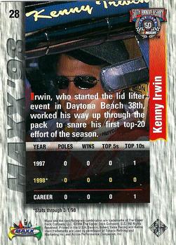1998 Maxx #28 Kenny Irwin Back