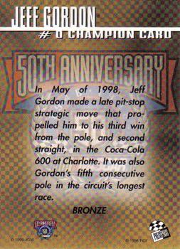 1998 Press Pass Stealth #0 Jeff Gordon Back