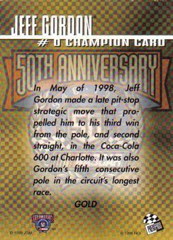 1998 Press Pass Stealth #0 Jeff Gordon Back