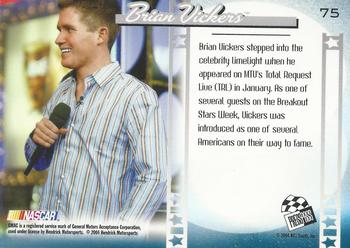 2004 Press Pass Optima #75 Brian Vickers Back