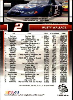 2005 Press Pass #3 Rusty Wallace Back