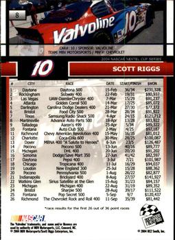 2005 Press Pass #8 Scott Riggs Back
